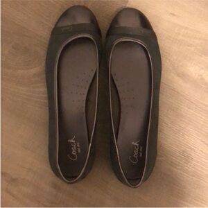Coach grey flats NWOT
